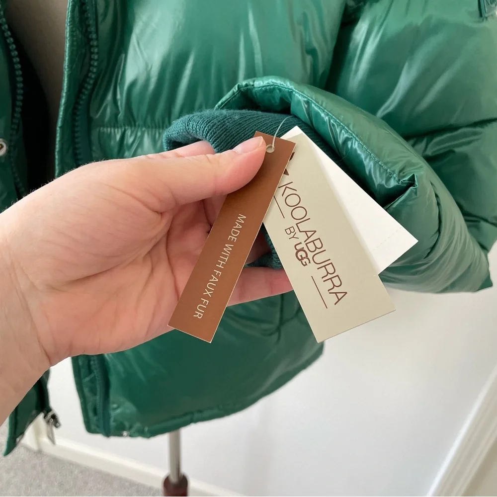 NWT Koolaburra by UGG Women's Green Puffer Jacket - Picture 5 of 11